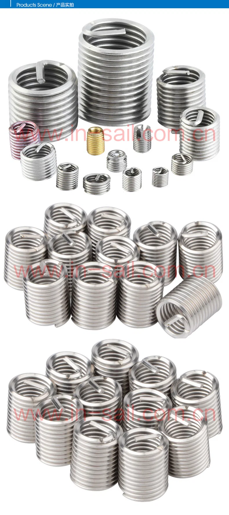 L4010 M8 Stainless Steel Thread Repair Wire Thread Insert