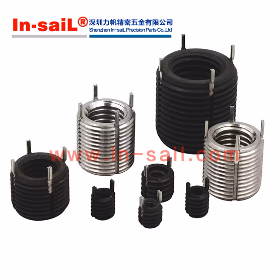 Insert fileté de verrouillage à clé avec insert en acier inoxydable 304, type robuste